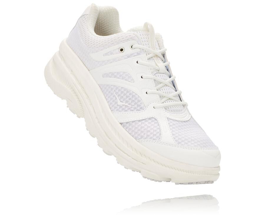 Running Shoes Mens - Hoka One One x EG Bondi B - White - JBWAQUZ-62